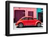 ¡Viva Mexico! Collection - The Red Beetle Car-Philippe Hugonnard-Framed Photographic Print