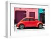 ¡Viva Mexico! Collection - The Red Beetle Car-Philippe Hugonnard-Framed Photographic Print