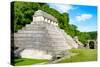 ¡Viva Mexico! Collection - The Temple of the Inscription - Palenque-Philippe Hugonnard-Stretched Canvas