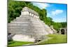 ¡Viva Mexico! Collection - The Temple of the Inscription - Palenque-Philippe Hugonnard-Mounted Photographic Print