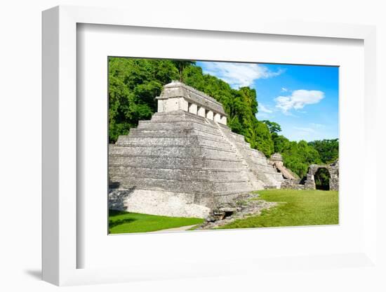 ¡Viva Mexico! Collection - The Temple of the Inscription - Palenque-Philippe Hugonnard-Framed Photographic Print