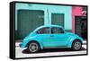 ¡Viva Mexico! Collection - The Turquoise Beetle Car-Philippe Hugonnard-Framed Stretched Canvas