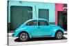 ¡Viva Mexico! Collection - The Turquoise Beetle Car-Philippe Hugonnard-Stretched Canvas