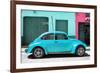 ¡Viva Mexico! Collection - The Turquoise Beetle Car-Philippe Hugonnard-Framed Photographic Print