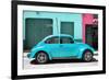 ¡Viva Mexico! Collection - The Turquoise Beetle Car-Philippe Hugonnard-Framed Photographic Print