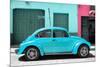 ¡Viva Mexico! Collection - The Turquoise Beetle Car-Philippe Hugonnard-Mounted Photographic Print