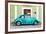 ?Viva Mexico! Collection - The Turquoise VW Beetle Car with Lime Green Street Wall-Philippe Hugonnard-Framed Photographic Print