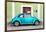 ?Viva Mexico! Collection - The Turquoise VW Beetle Car with Lime Green Street Wall-Philippe Hugonnard-Framed Photographic Print