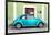 ?Viva Mexico! Collection - The Turquoise VW Beetle Car with Lime Green Street Wall-Philippe Hugonnard-Framed Photographic Print