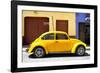 ¡Viva Mexico! Collection - The Yellow Beetle Car-Philippe Hugonnard-Framed Photographic Print