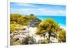 ¡Viva Mexico! Collection - Tulum Ruins along Caribbean Coastline I-Philippe Hugonnard-Framed Photographic Print