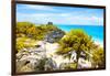 ¡Viva Mexico! Collection - Tulum Ruins along Caribbean Coastline I-Philippe Hugonnard-Framed Photographic Print