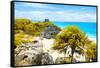 ¡Viva Mexico! Collection - Tulum Ruins along Caribbean Coastline I-Philippe Hugonnard-Framed Stretched Canvas