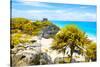 ¡Viva Mexico! Collection - Tulum Ruins along Caribbean Coastline I-Philippe Hugonnard-Stretched Canvas