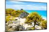 ¡Viva Mexico! Collection - Tulum Ruins along Caribbean Coastline I-Philippe Hugonnard-Mounted Photographic Print