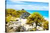 ¡Viva Mexico! Collection - Tulum Ruins along Caribbean Coastline I-Philippe Hugonnard-Stretched Canvas