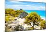 ¡Viva Mexico! Collection - Tulum Ruins along Caribbean Coastline I-Philippe Hugonnard-Mounted Photographic Print