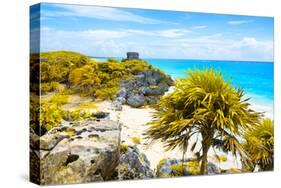 ¡Viva Mexico! Collection - Tulum Ruins along Caribbean Coastline I-Philippe Hugonnard-Stretched Canvas