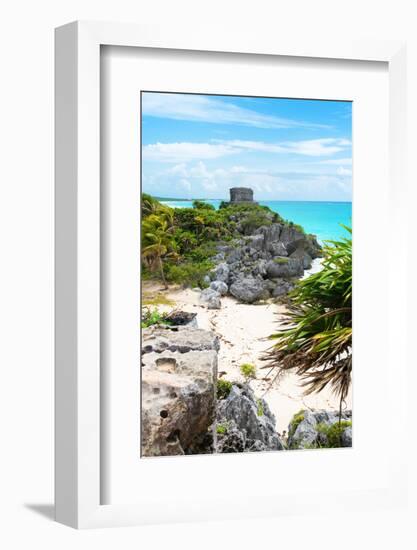 ¡Viva Mexico! Collection - Tulum Ruins along Caribbean Coastline II-Philippe Hugonnard-Framed Photographic Print