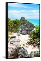 ¡Viva Mexico! Collection - Tulum Ruins along Caribbean Coastline II-Philippe Hugonnard-Framed Stretched Canvas