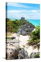 ¡Viva Mexico! Collection - Tulum Ruins along Caribbean Coastline II-Philippe Hugonnard-Stretched Canvas