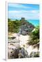 ¡Viva Mexico! Collection - Tulum Ruins along Caribbean Coastline II-Philippe Hugonnard-Framed Photographic Print