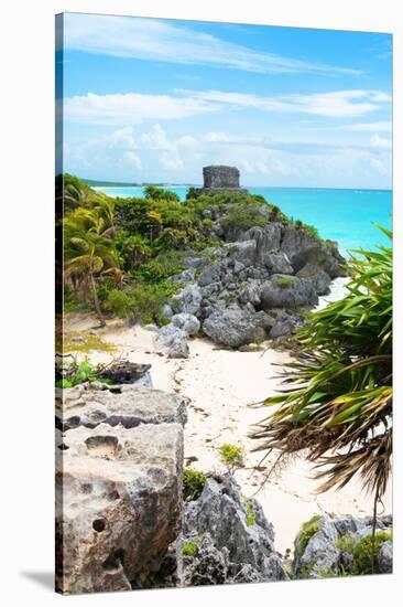 ¡Viva Mexico! Collection - Tulum Ruins along Caribbean Coastline II-Philippe Hugonnard-Stretched Canvas
