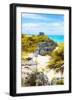 ¡Viva Mexico! Collection - Tulum Ruins along Caribbean Coastline III-Philippe Hugonnard-Framed Photographic Print