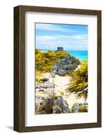 ¡Viva Mexico! Collection - Tulum Ruins along Caribbean Coastline III-Philippe Hugonnard-Framed Photographic Print