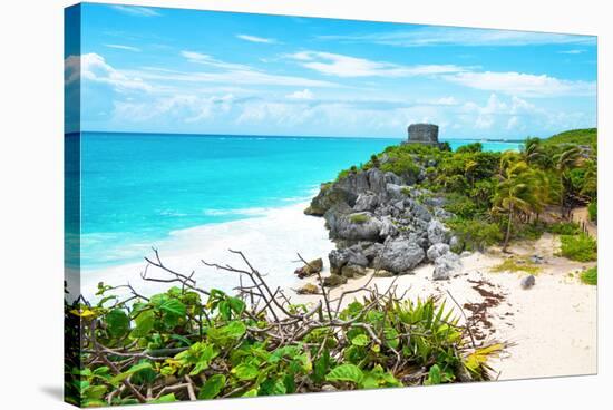 ¡Viva Mexico! Collection - Tulum Ruins along Caribbean Coastline IV-Philippe Hugonnard-Stretched Canvas