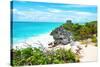 ¡Viva Mexico! Collection - Tulum Ruins along Caribbean Coastline IV-Philippe Hugonnard-Stretched Canvas