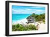 ¡Viva Mexico! Collection - Tulum Ruins along Caribbean Coastline IV-Philippe Hugonnard-Framed Photographic Print