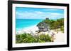 ¡Viva Mexico! Collection - Tulum Ruins along Caribbean Coastline IV-Philippe Hugonnard-Framed Photographic Print