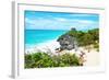 ¡Viva Mexico! Collection - Tulum Ruins along Caribbean Coastline IV-Philippe Hugonnard-Framed Photographic Print