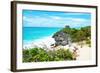 ¡Viva Mexico! Collection - Tulum Ruins along Caribbean Coastline IV-Philippe Hugonnard-Framed Photographic Print