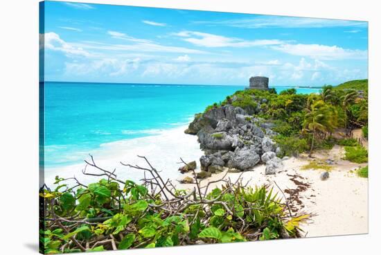 ¡Viva Mexico! Collection - Tulum Ruins along Caribbean Coastline IV-Philippe Hugonnard-Stretched Canvas