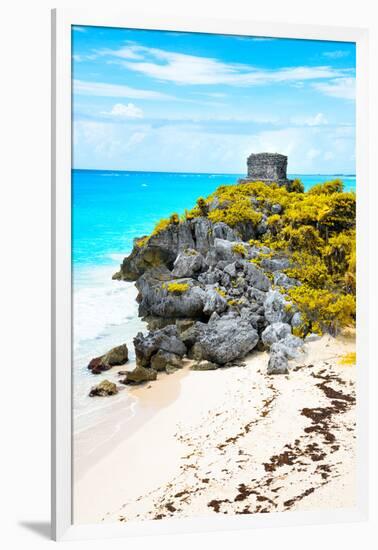 ¡Viva Mexico! Collection - Tulum Ruins along Caribbean Coastline IX-Philippe Hugonnard-Framed Photographic Print