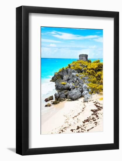 ¡Viva Mexico! Collection - Tulum Ruins along Caribbean Coastline IX-Philippe Hugonnard-Framed Photographic Print