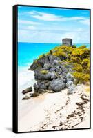 ¡Viva Mexico! Collection - Tulum Ruins along Caribbean Coastline IX-Philippe Hugonnard-Framed Stretched Canvas