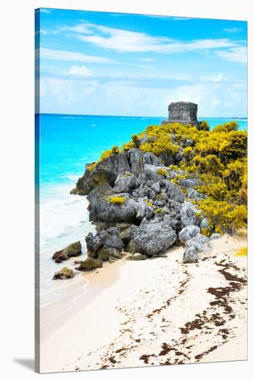 ¡Viva Mexico! Collection - Tulum Ruins along Caribbean Coastline IX-Philippe Hugonnard-Stretched Canvas