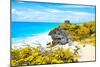 ¡Viva Mexico! Collection - Tulum Ruins along Caribbean Coastline V-Philippe Hugonnard-Mounted Photographic Print