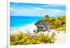 ¡Viva Mexico! Collection - Tulum Ruins along Caribbean Coastline V-Philippe Hugonnard-Framed Photographic Print