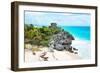 ¡Viva Mexico! Collection - Tulum Ruins along Caribbean Coastline VI-Philippe Hugonnard-Framed Photographic Print