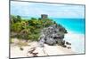 ¡Viva Mexico! Collection - Tulum Ruins along Caribbean Coastline VI-Philippe Hugonnard-Mounted Photographic Print