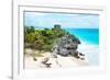 ¡Viva Mexico! Collection - Tulum Ruins along Caribbean Coastline VI-Philippe Hugonnard-Framed Photographic Print