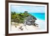 ¡Viva Mexico! Collection - Tulum Ruins along Caribbean Coastline VI-Philippe Hugonnard-Framed Photographic Print