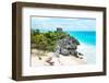 ¡Viva Mexico! Collection - Tulum Ruins along Caribbean Coastline VI-Philippe Hugonnard-Framed Photographic Print