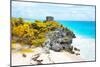 ¡Viva Mexico! Collection - Tulum Ruins along Caribbean Coastline VII-Philippe Hugonnard-Mounted Photographic Print