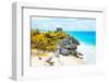 ¡Viva Mexico! Collection - Tulum Ruins along Caribbean Coastline VII-Philippe Hugonnard-Framed Photographic Print