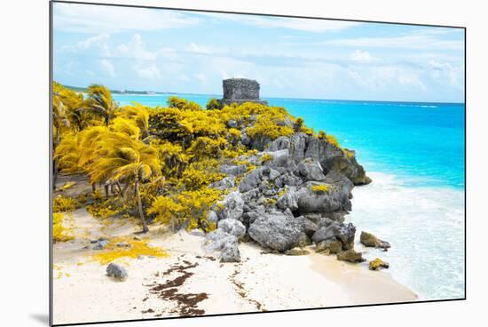 ¡Viva Mexico! Collection - Tulum Ruins along Caribbean Coastline VII-Philippe Hugonnard-Mounted Photographic Print